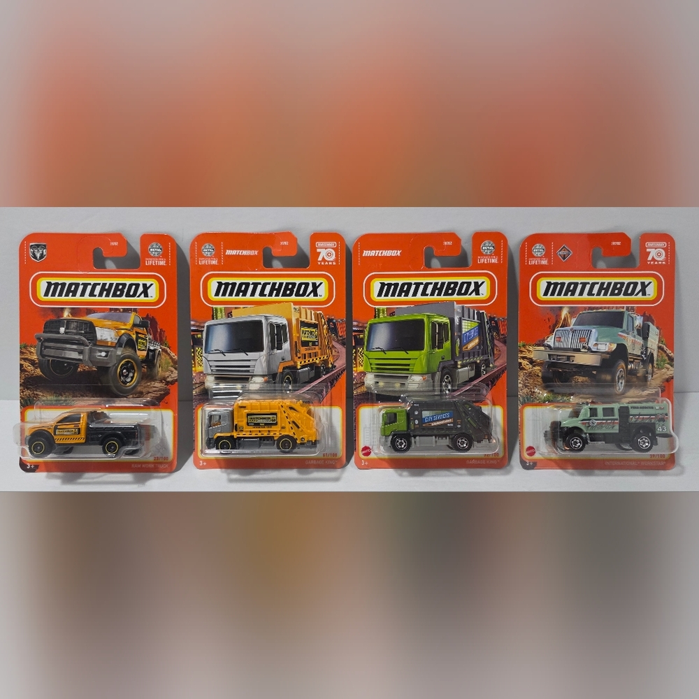*Special Offer* Matchbox Ram Work Truck Garbage King and International Workstar